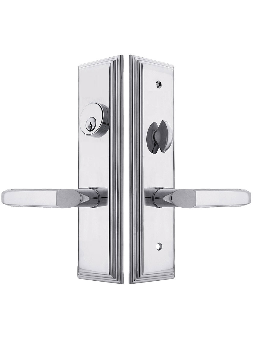Manhattan Mortise Lock Entry Set with Milano Levers